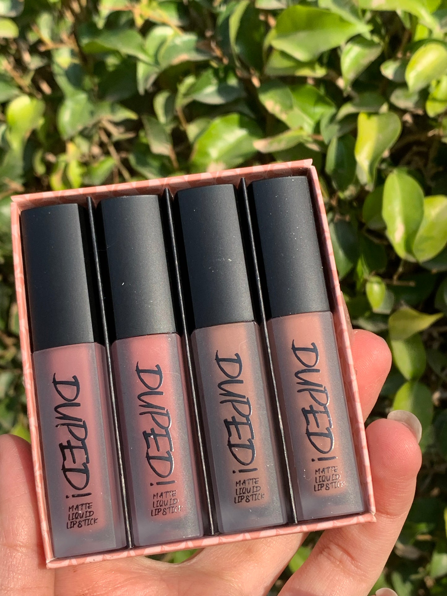 Duped matte liquid lipstick set of 4