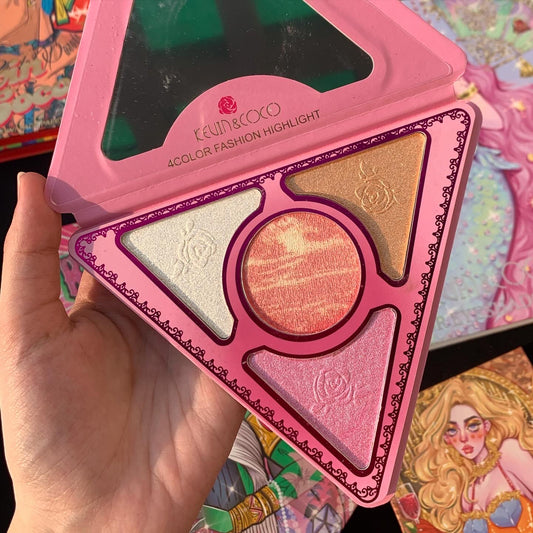 Kevin and coco highlighter blush palette