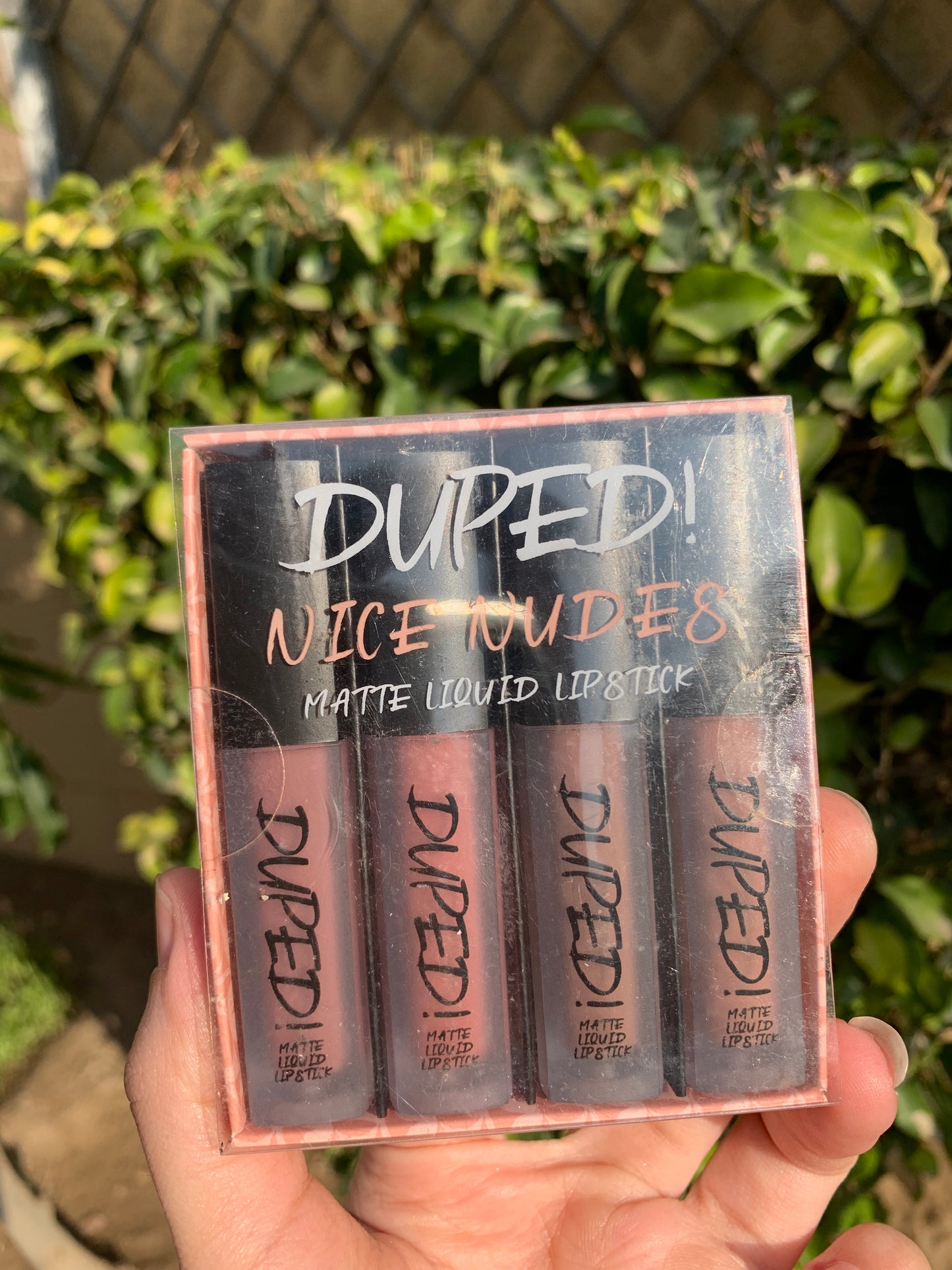 Duped matte liquid lipstick set of 4