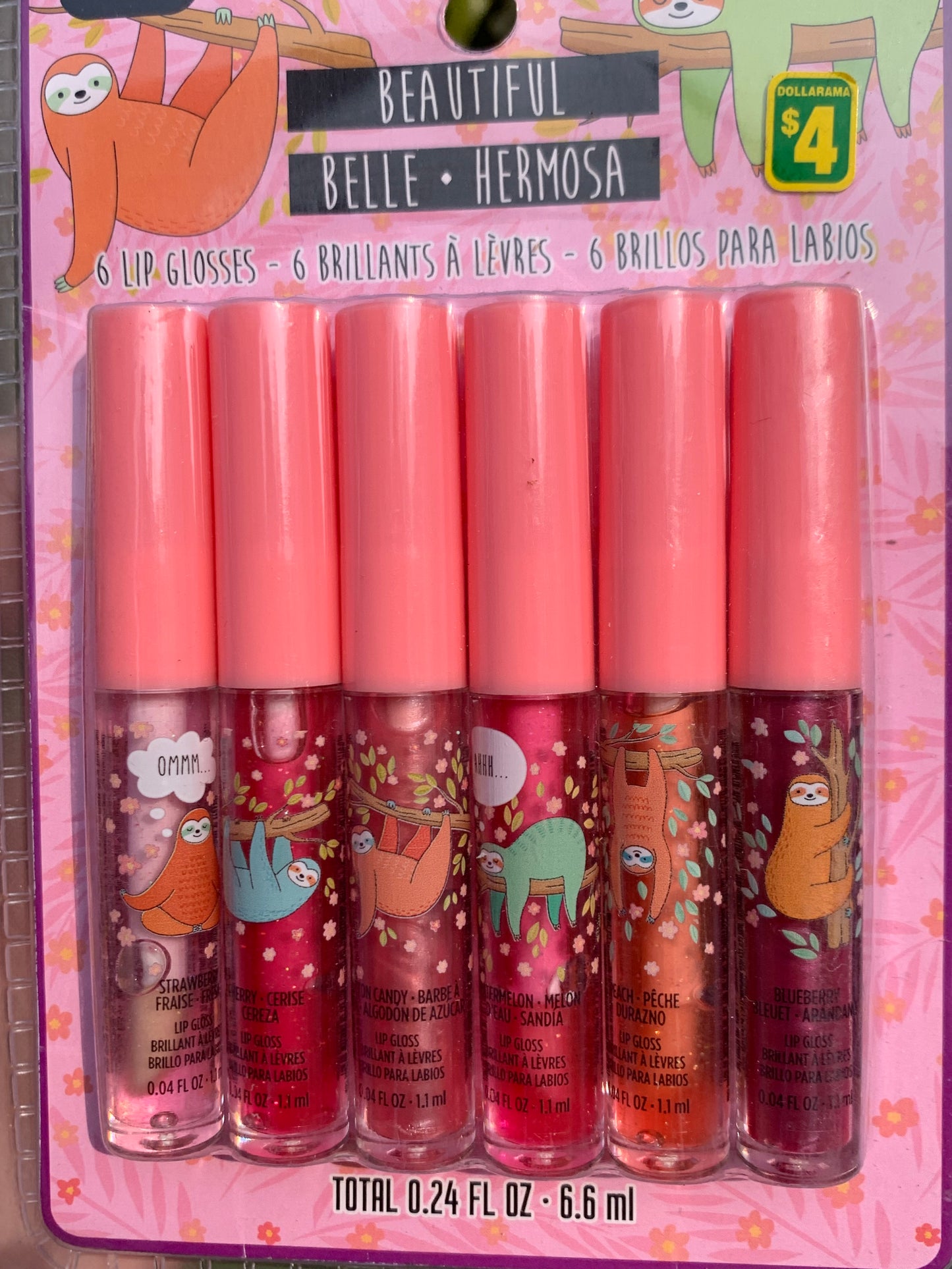 Pack of 6 lipgloss (all tinted)