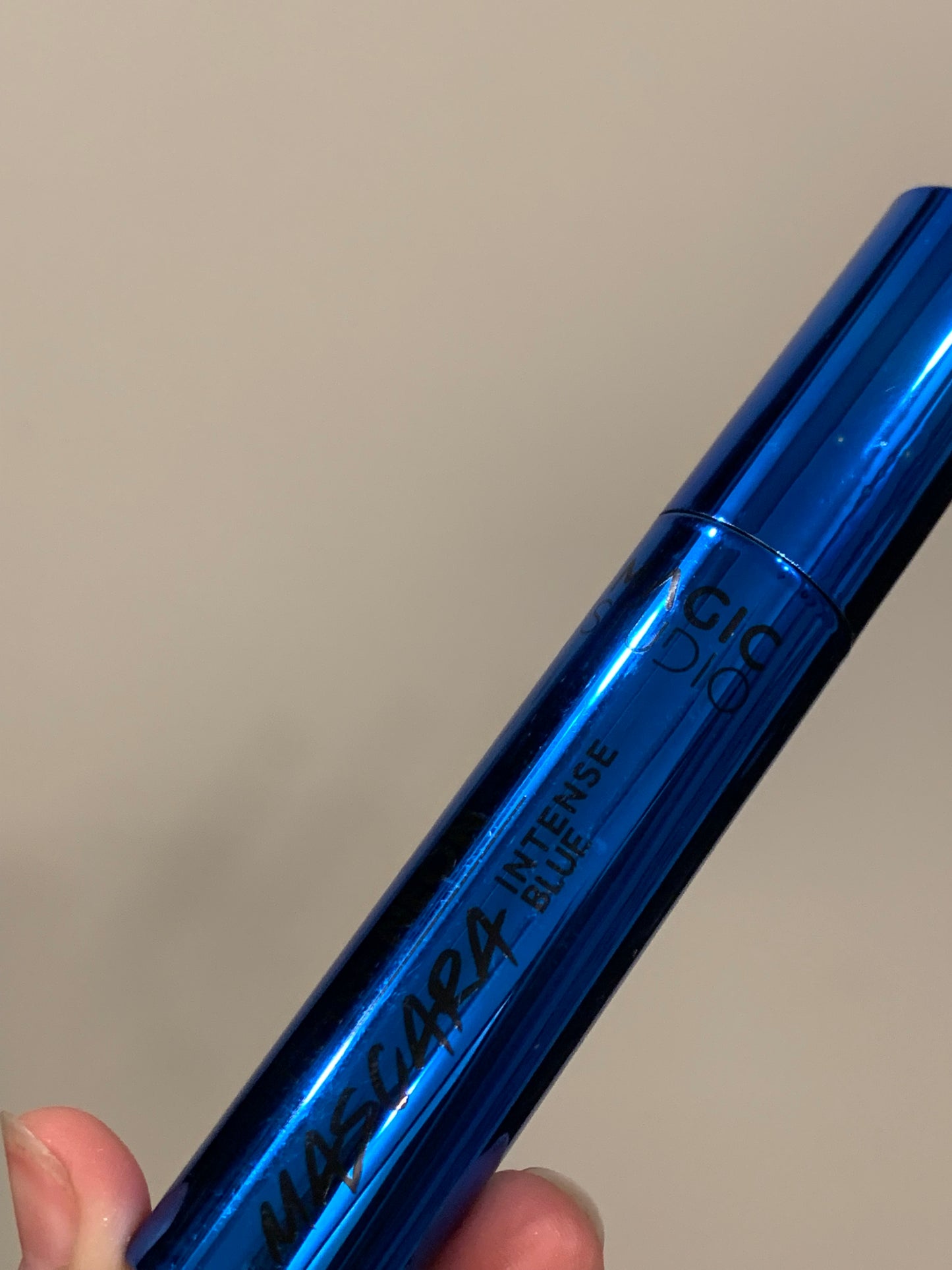 Neon blue mascara