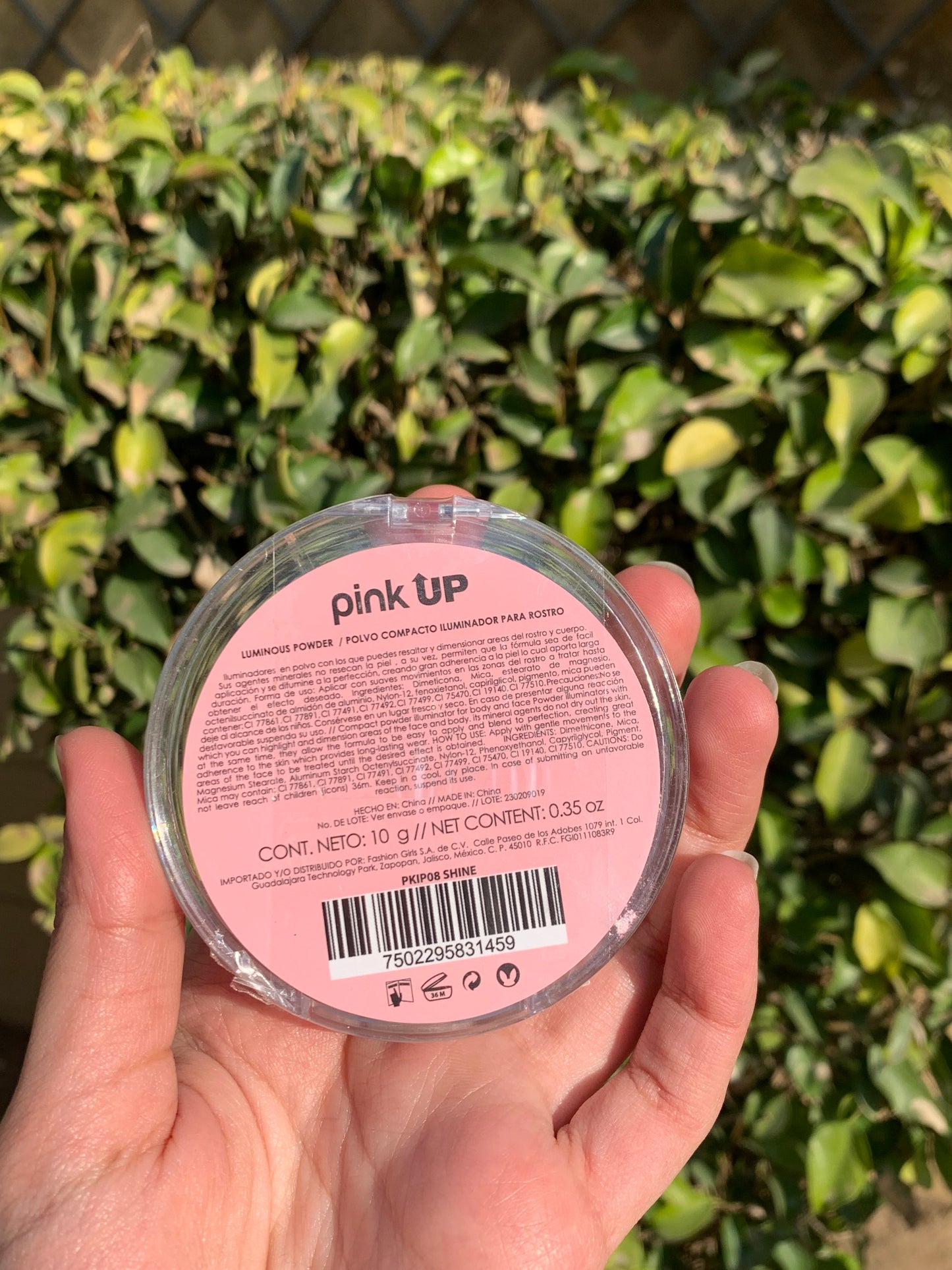 Pink up high pigment highlighter