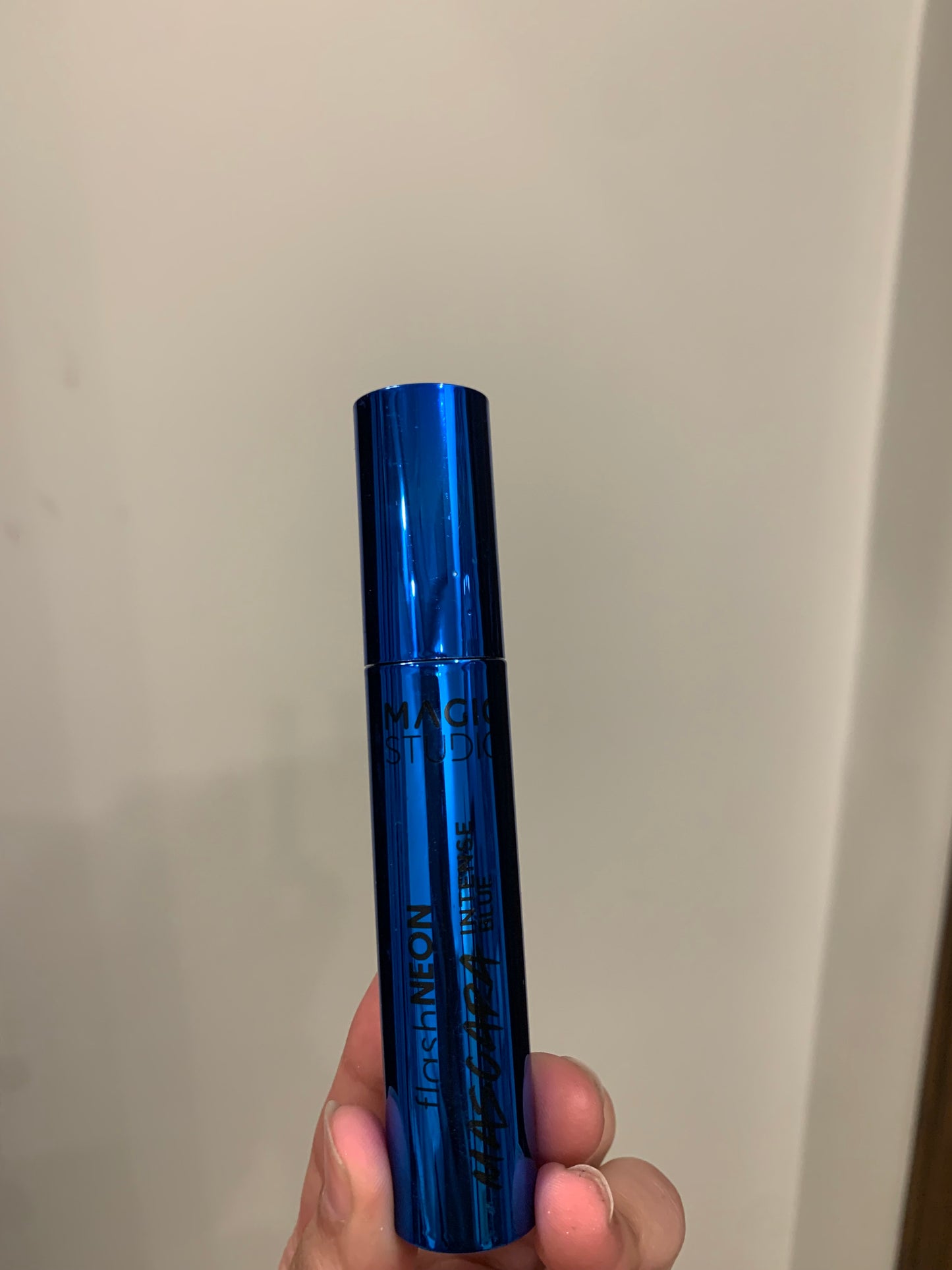 Neon blue mascara