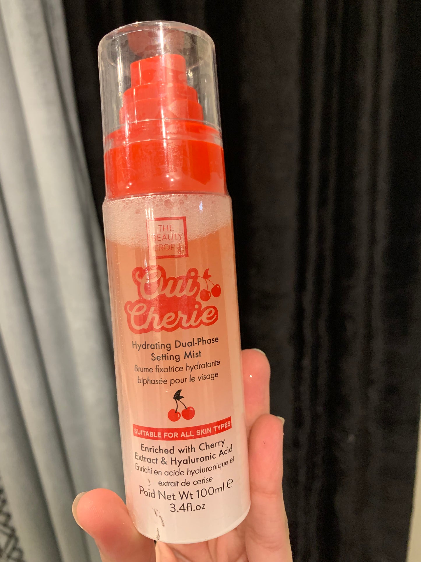 The beauty crop setting mist